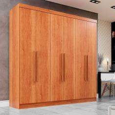 Imagem de Guarda-roupa Casal 6 Portas 2 Gavetas Recife Sallêto Móveis Cinamomo