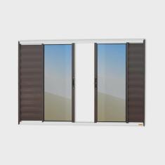 Imagem de Janela Veneziana Confort 6 Folhas Vidro Reflex 120cm x 150cm Brimak