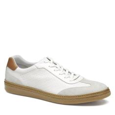 Imagem de Johnston & Murphy Tênis masculino Mcguffey T-Toe, Branco/bronze, 39
