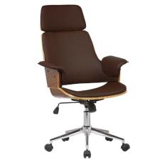 Imagem de Cadeira De Escritório Coimbra - Pu Marrom