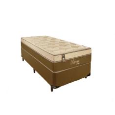 Imagem de Cama Box Solteiro com Colchão Palermo (88x188) Molas Ensacadas Marrom