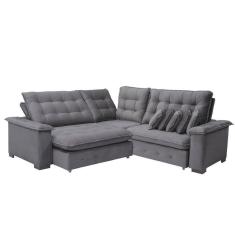 Imagem de Sofá Canto Manchester 2,63m X 2,63m-chumbo