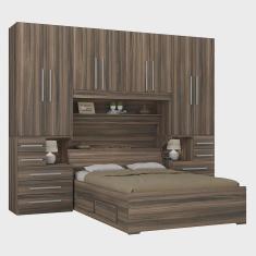Imagem de Guarda-roupa de Casal com Cama Bau Embutida 1223 San Remo