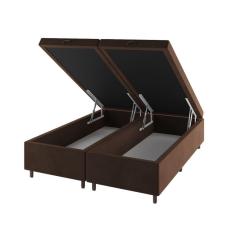 Imagem de Base Box Bau King Size Cairo (43x193x203cm) Bombom - Casa Giulia