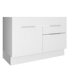 Imagem de Balcão de Pia Madesa Stella 1 Porta e 2 Gavetas - Branco