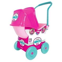 Imagem de Carrinho Para Boneca Coleção Ninos Capota Regulavel
