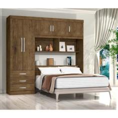 Imagem de Guarda Roupa Casal 5 Portas 3 Gavetas Flex Cancun Jea Móveis - Ja Move