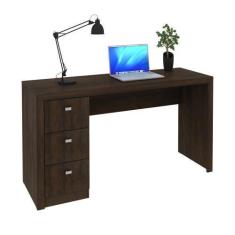 Imagem de Mesa Escritório Com 3 Gavetas Me4102 Rustico - Tecnomobili - Tecno Mob