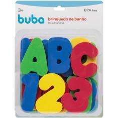 Imagem de Brinquedo De Banho Letras E Números Coloridos - Bebe Feliz - Buba