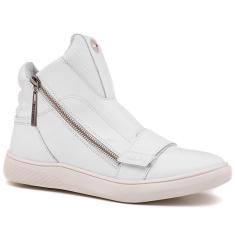 Imagem de Tênis Branco Feminino Rock Fit Blink Em Couro-Feminino