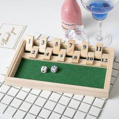 Imagem de Shut The Box Dice Game - Jogo de tabuleiro dobrável de números de luxo