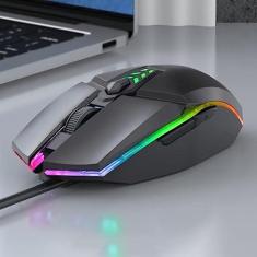 Imagem de Acessórios para computador S700 Luz colorida Luz de escritório com fio USB mouse