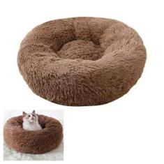 Imagem de Cama Donut Cachorro Gato Pet 60Cm Nuvem Animal de Estimaçao Casinha Caminha Rosquinha Pelucia Macio Confortavel