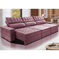 Imagem de Sofá Retrátil E Reclinável 3,85M Cama Inbox Big Star Com Softgeld40 Ve