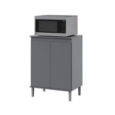 Imagem de Balcão de Cozinha Multiuso 2 portas Itália Grafite EJ Móveis