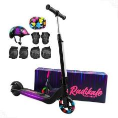 Imagem de Patinete Elétrico Infantil Laser Luzes Led 2 Rodas Até 60 Kg - Uni Toy