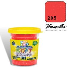 Imagem de Massinha De Modelar Acrilex Soft Glitter 150G Vermelho