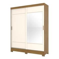 Imagem de Guarda Roupa Casal B74 Nature Off White  Briz Móveis - Briz Moveis