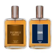 Imagem de Kit Perfume Masculino - Patchouli Coffee + Eros 100ml - Essência Do Br