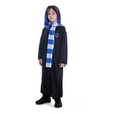 Imagem de Fantasia do Harry Potter Corvinal Infantil Sobretudo + Cachecol - Sula
