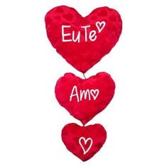 Imagem de Pelúcia 3 Corações Pendentes 60 x 28 Cm