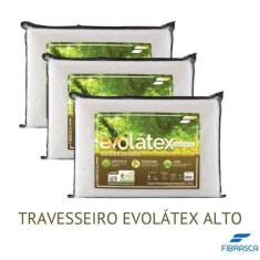 Imagem de Kit 3 Travesseiro Evolátex Suporte Alto - Fibrasca