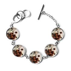 Imagem de DIYthinker Pulseira de frutas tropicais frescas com imagem de lichia