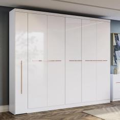 Imagem de Guarda-roupa Casal Kappesberg 6 Portas 6 Gavetas Branco