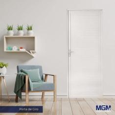 Imagem de Porta De Aluminio Lambri 210x70cm Linha Project Mgm Branco