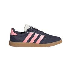 Imagem de adidas Tênis feminino Breaknet Sleek, Azul marinho/rosa brilhante/branco, 38