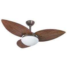 Imagem de Ventilador de Teto Infinity Lótus Fumê 3 Pás Imbuia 110V+Controle 1025