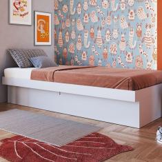 Imagem de Cama Solteiro Box Baú 80 Bogotá 78cm X 188cm Branco
