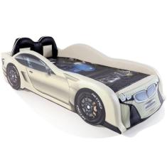 Imagem de Cama Carro Solteiro Z300 Plus Estofada Com Banco Esportivo Tamanho:solteiro