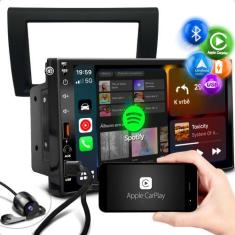 Imagem de Central Multimidia Carplay Android Auto + Moldura Fiat Bravo G2 + Câme