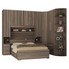 Imagem de Guarda-Roupa de Canto com Cama Baú Queen-Size e Cantoneira 1219 San Re