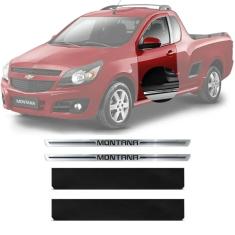 Imagem de Soleira Resinada Premium Chevrolet Montana 2004 Até 2018 4 Peças