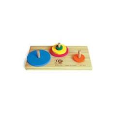 Imagem de Brinquedo Educativo Torre De Hanoi Tres Pinos - JOTTPLAY
