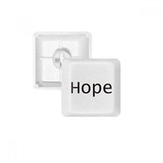 Imagem de Hope Word Palavra inspiradora frases teclado mecânico PBT kit de atualização para jogos