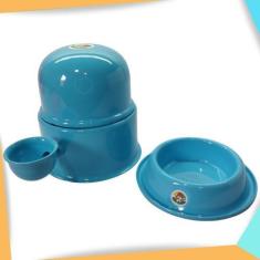 Imagem de Bebedouro Vida Mansa+Tigela  Para Cães E Gatos Alumínio 1,4L