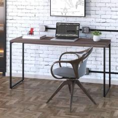 Imagem de Mesa Escrivaninha Dynamica Nogal/preto 11068 - Compace