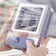 Imagem de Ventilador De Pulverização Mini Umidificador Led Colorido - Lck