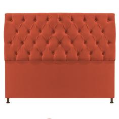 Imagem de Cabeceira Sofia 160Cm Queen Size Suede Terracota