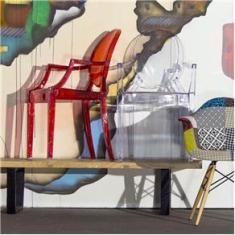 Imagem de Cadeira Invisible com Braço Or Design - Transparente