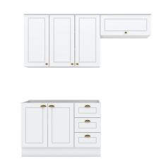 Imagem de Cozinha Modulada Americana 3 Peças Branco HP - Henn