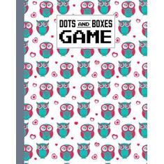 Imagem de Dots And Boxes Game: Cute Owls Dots And Boxes Game, A Classic Strategy Game - Large and Small Playing Squares - Big Book, Dot to Dot Grid, Game of ... Line, Pigs in a Pen, 120 Pages, size 8" x 10"