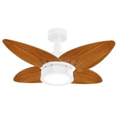 Imagem de Ventilador de Teto Aspen LED 6000k Venti-Delta Branco 4Pás Freijó 110V