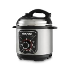 Imagem de Panela de Pressão Elétrica Itatiaia Essencial 3L 700W Inox Preto 220V