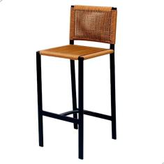 Imagem de Banqueta áscoli Corda Náutica Preto/cobre