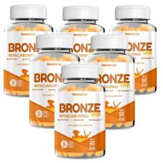 Imagem de 6x Bronze Skin- Betacaroteno- Urucum- Vit. c- 60 Caps. 500mg