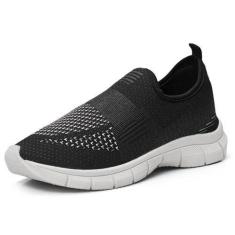 Imagem de Tênis Meia Feminino Pórtice Academia Caminhada Slip On Confortável Lev